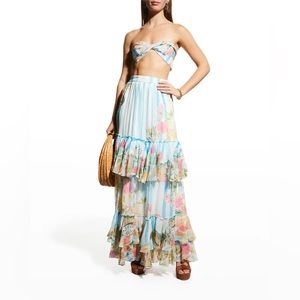 Rococo Sand skirt set and bandeau Lily pattern! XS S